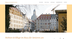 Desktop Screenshot of pflege-am-schloss.de